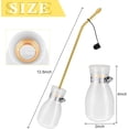 thumbnail image 2 of Diatomaceous Earth Powder Duster Bulb Duster Sprayer 4.6 oz with Long Copper Garden Powder Applicator Dispenser for Organic Gardening Agricultural Supplies(White), 2 of 7