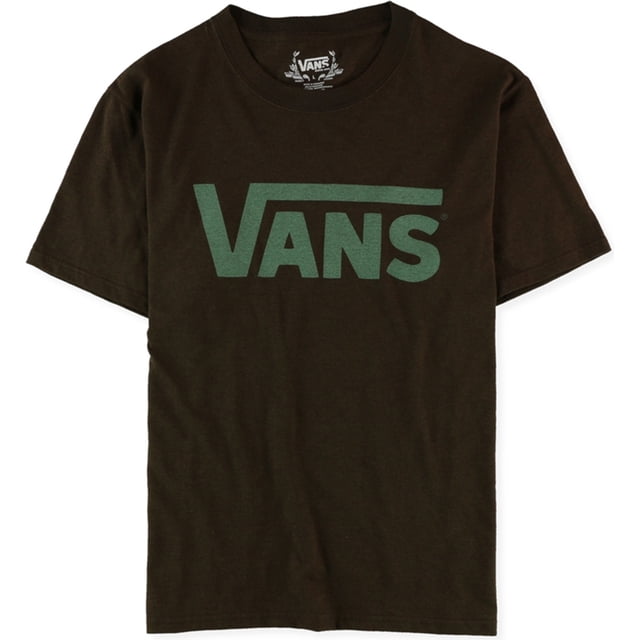 Vans Classic Logo Graphic Camiseta para Hombre, Marrón, X-Large Vans Camiseta gráfica