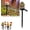 A-1, variant on Solar Fairy-Tale Mushroom Cottage Garden Light, Waterproof LED Outdoor Mushroom House Statue Decor Lamp, Auto On/Off Landscape Pathway Light for Yard Patio Lawn Flower Bed Outdoor Decor Lights (E, 1)