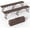 Brown, variant on 6 Foot Folding Bench, Portable Plastic Folding Bench Seat, Foldable Seat for Indoor Outdoor Picnic Camping Dining, Soccer Garden Multipurpose Entertaining Activities, White