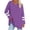Purple, variant on Scyoekwg Dressy Tops for Women Fall Fashion Daily Shirts Classic Solid Color V Neck Pullover Fall Winter Tunic Top Shirts Lightweight Loose Long Sleeve Blouses 2025 Fashion Purple S