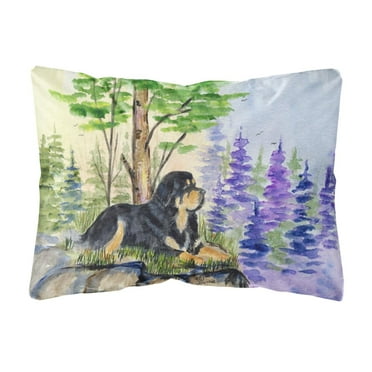 Carolines Treasures SS8007PW1216 Tibetan Mastiff Decorative Canvas Fabric Pillow, Large, Multicolor