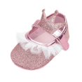 thumbnail image 4 of Baby Girls Shoes Infant Newborn Soft Sole Non-Slip Crown Princess Shoes First Walkers, 4 of 5