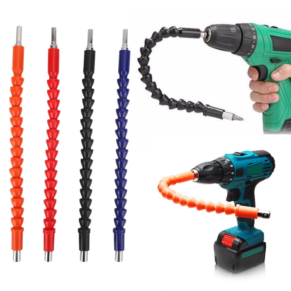 Porte-embouts Flexibles Pour Perceuse - Lot De 2 (200 Mm Et 300 Mm), 1/4", Acier Allié, Pivot 360°