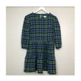 thumbnail image 4 of ABOUND Women's 3/4 Sleeve Cotton Tiered Skirt Plaid Mini Dress Green S, NWT, 4 of 5