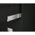 thumbnail image 4 of Phoenix Safe Vertical 25 inch 2-Drawer Legal Fireproof File Cabinet with Key Lock, Water Seal, Black, LGL2W25B, 4 of 5