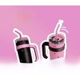 thumbnail image 3 of Taza de vacío gigante de gran capacidad de 40 oz con asa para automóvil, taza para automóvil con pajita para mantener el frío, regalo para parejas, taza de agua, 3 of 5