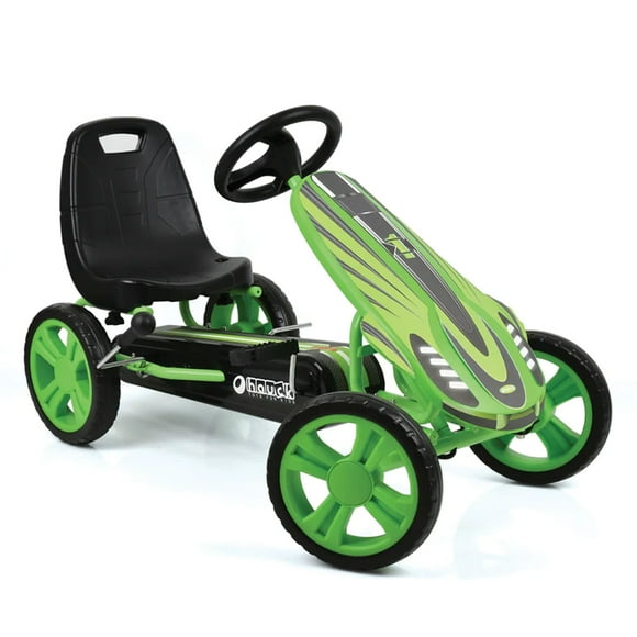Hauck Speedster Pedal Go Kart w/Adjustable Bucket Seat for Kids Ages 4 to 8