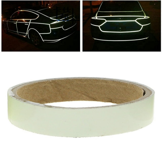 Cinta adhesiva fluorescente luminosa, autoadhesiva en la oscuridad, cinta de advertencia de seguridad, decoración del hogar