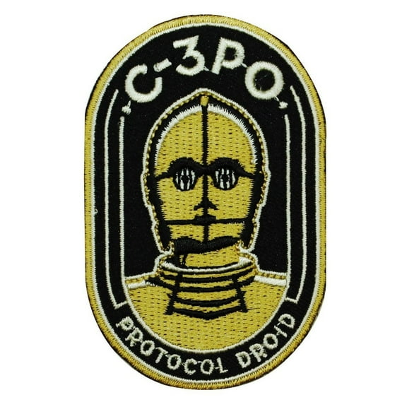 Disney Star Wars C-3PO Protocol Droid Patch Officially Licensed Iron On Applique