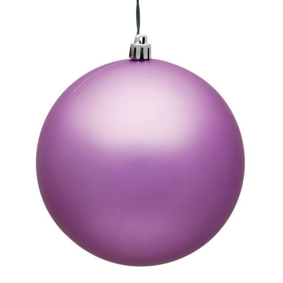 Vickerman 2.4" Orchid Matte UV Treated Ball Christmas Ornament with Drilled and Wired Cap, 24 per Bag