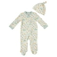 thumbnail image 2 of Chick Pea Baby Neutral Unisex 2pk Footed Coverall Set, Sizes Newborn-9 Months, 2 of 2