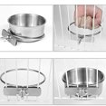thumbnail image 3 of Naisfei 3 Pcs Bird Feeding Cups, Stainless Steel Bird Feeding Dish Cups,  Parrot Food Water Bowls with Clamp Holder, Bird Dishes for Bird Parrot Cockatiel, Chinchilla,Small Animal, 3 of 5