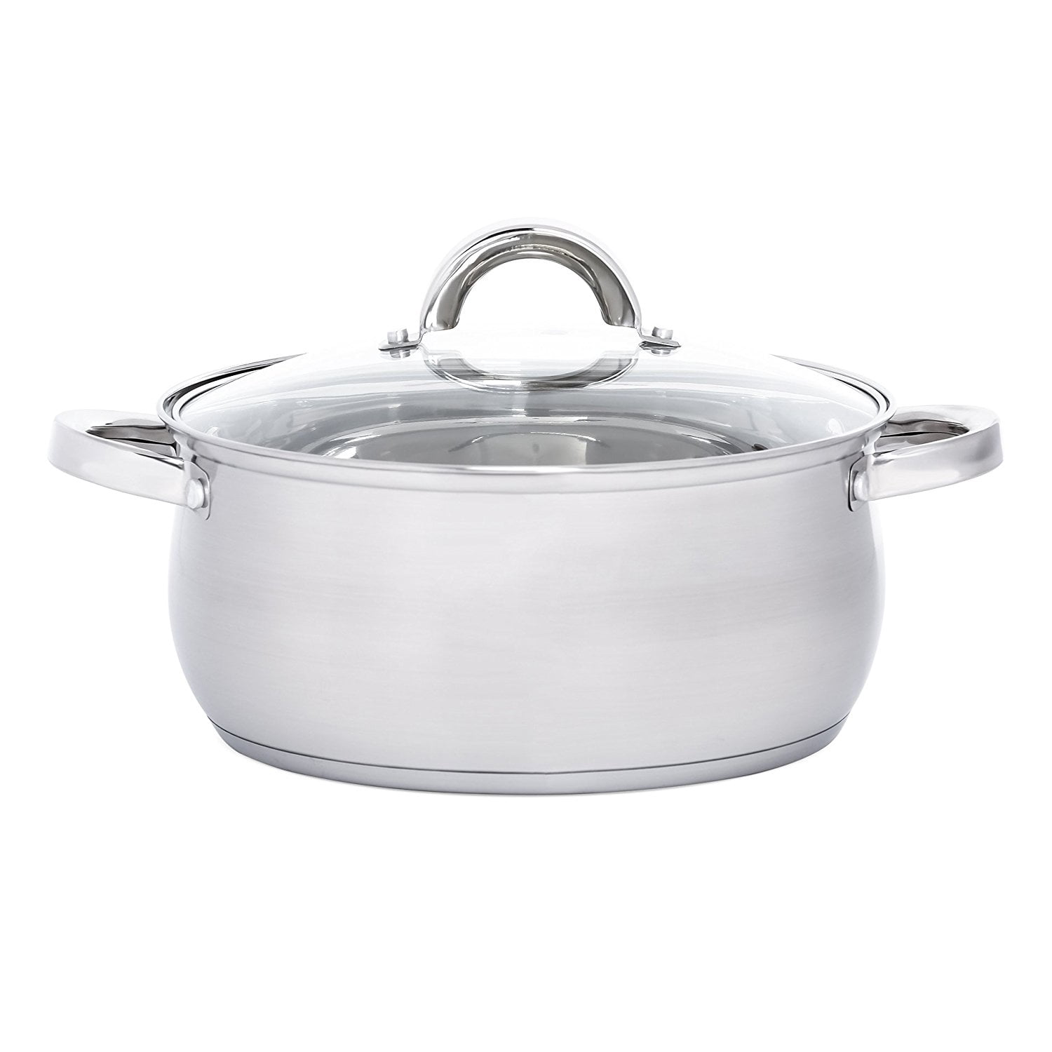 Heim Concept 12 Pieces Professional Grade Stainless Steel Cooking Pots and Pans Kitchen Cookware Set Lids