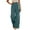 Blue, variant on Arlun Casual Wide Leg Palazzo Pants for Women Loose Fit Straight Leg Trousers with Pockets Lace Elastic High Waisted Pleated Trim Detail Comfortable Flowy Bottoms White XL