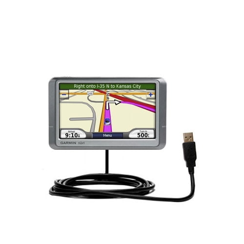 Uses TipExchange Technology Gomadic Classic Straight USB Cable for The Garmin Nuvi 260W 260 with Power Hot Sync and Charge Capabilities