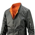 thumbnail image 5 of Traje de vuelo de moda para hombre más chaqueta de algodón Reversible chaqueta de cuello alto en abrigo cálido de invierno Pompotops  oipoqjl37799, 5 of 5