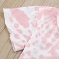 thumbnail image 5 of LUOGENLI Little Girl Outfits 5T Toddler Girls Short Sleeve T Shirt Pullover Tops Tie Dye Bell Bottoms Pants Outfits Toddler Girls Summer Outfits Summer Girl Summer Outfits Size 6 Under 10 3-4 Years, 5 of 8