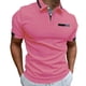 thumbnail image 1 of pstuiky camiseta de hombre, Camisa informal básica de manga corta con botones para hombre, con bolsillos y cuello abierto, cuello semiabierto. camisas casuales para hombre m, 1 of 4