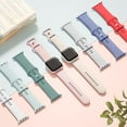 thumbnail image 3 of Sport Silicone Band Compatible with Apple Watch Bands 40mm 38mm 41mm 44mm 45mm 42mm 49mm Women Men,Soft Wristband Waterproof Replacement Sport Strap for iWatch Bands Series 9 8 7 6 5 4 3 2 1 SE Ultra, 3 of 7