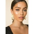 thumbnail image 2 of DORANA 18K Gold Plated Hoop Earrings for Women Hypoallergenic S925 Sterling Silver Post Earrings Big Hoops Wedding Birthday Graduation Mothers Day Jewelry Gifts Her Mom Girlfriend Wife Adults Age, 2 of 6