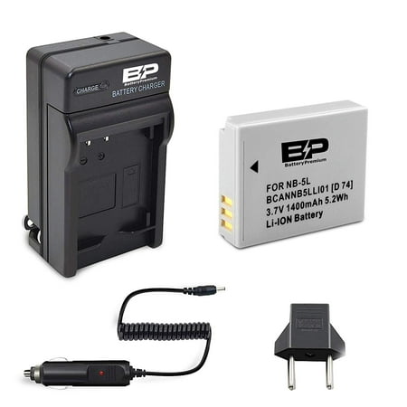 Image of BP Battery & Charger for Canon NB-5L & PowerShot S110 SD790 is SD800 is SD850 is SD880 is SD890 is SD900 is SD950 is SD970 is SD990 is SX200 is SX210 is SX220 is SX230 HS