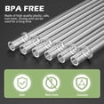 thumbnail image 2 of Straws for YETI, 4 pcs Reusable Tumbler Replacement for YETI Straw Lids, 9 inch Plastic Clear Drinking Straws Set with 2 Cleaning Brushes, 2 of 6