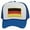 White/Royal, variant on Top Headwear Country Germany Flag Hat - German Trucker Cap Aqua Blue