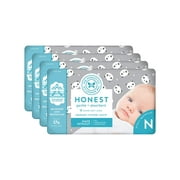 The Honest Company Newborn, Size 0 Diapers, 128 Counts (Panda Print)