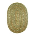 thumbnail image 1 of Traditional Green Decor Area Rug, Braided Textured Design 10' X 13' Oval - Carpet, 1 of 2