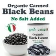 thumbnail image 2 of Organic Canned Black Beans, 14 oz (Pack of 4) - Unsalted Non-GMO Frijoles Negro. Perfect for Salads, Soups and Stews. Vegan. Made in Italy, 2 of 8