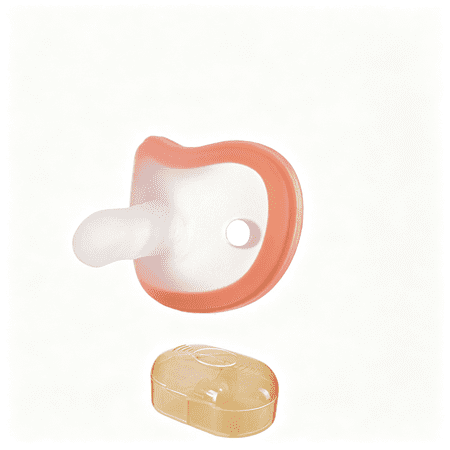 BESTSKY Baby Pacifiers 0-18 Months(2-Pack),One-Piece Silicone Pacifier with Heat-Resistant Ppsu Anti-Swallowing Ring,Bpa-Free Soft Binky for Newborns&Infants,Lightweight&Easy to Clean