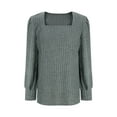 thumbnail image 3 of Lenago Sweaters for Women Trendy Plus Size Fashion Long Sleeve Loose Solid Color Blouse Pullover Sweaters Jumper, 3 of 3