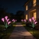 thumbnail image 1 of Artificial Solar Light Ground Stake Fake Flower For Garden Outdoor Faux With LED Lamp Waterproof Yard Decoration For Patio, 1 of 7