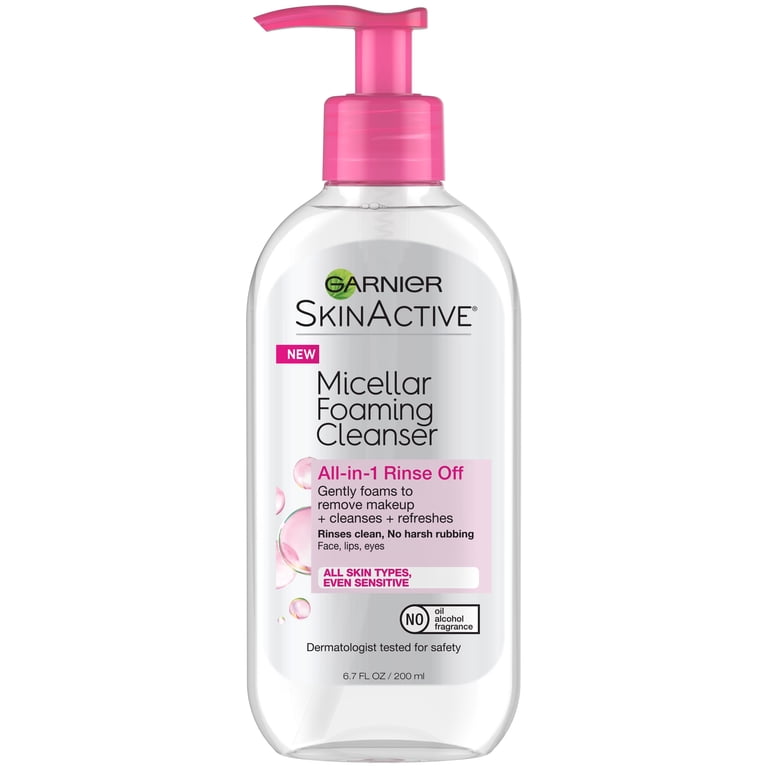 Garnier SkinActive Micellar Foaming Cleanser, 6.7 fl oz photo 1