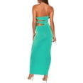 thumbnail image 3 of VISgogo Vestido de Fiesta de Cóctel para Mujer, Color Sólido Hueco Sin Tirantes Fuera del Hombro Bodycon de Una Pieza para Damas, S/M/L/XL VISgogo  moda, 3 of 4