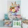 thumbnail image 2 of Designart ' Still Life With Asters On Colorful Flowers In Vase ' Traditional Canvas Wall Art Print, 2 of 4