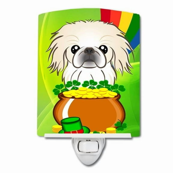 Pekingese St. Patrick's Day Ceramic Night Light