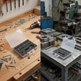 thumbnail image 2 of 22-piece plastic box screw removal tool Set of S2 slotted screw removal tools Drill bit and chuck adapter, 2 of 7