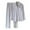 Gray, variant on TEAJOPSUU Men's and Women's Pajamas Set Fall Winter Notch Lapel Pajamas Warm Long Sleeved Loungewear with Pocket Two-Piece Sets Watermelon Red