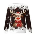 thumbnail image 4 of Sgkm Womens Blouses Dressy Casual Christmas Deer Head Printed Sweaters Cute Tops for Women Merry Christmas XXL, 4 of 4