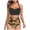 Black, variant on Women's Fashion Sexy Summer Sunflower Large Bikini Beach Suit Swimsuit