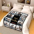 thumbnail image 5 of Picture Blankets Customized, 10 Photos Customized Blanket, Custom Picture Blankets, Gifts for Sister Dad Mom Daughter Son A Blankets, 5 of 5