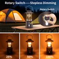 thumbnail image 5 of KOBAIBAN Rechargeable Camping Lantern, Telescopic Waterproof Camping Light, 8000mAh Battery Powered Lanterns for Power Outages Outdoor Tent Lights for Camping, Brown, 5 of 15