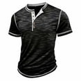 thumbnail image 5 of Hvyesh Men’s Henley Shirts Short Sleeve Athletic Button Tee Shirts Summer Lightweight Basic T Shirts, 5 of 8