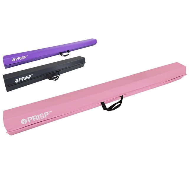 PRISP Folding Gymnastics Beam for Home Practice; Foam Balance Beam for Kids and Adults, 10FT, Pink