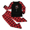 thumbnail image 2 of Christmas Family Pajamas Matching Sets,Red Wine Glass Pajamas Christmas Pajamas Pants Family Christmas Pjs Matching Family Pajamas Christmas Pajama Sets, 2 of 5