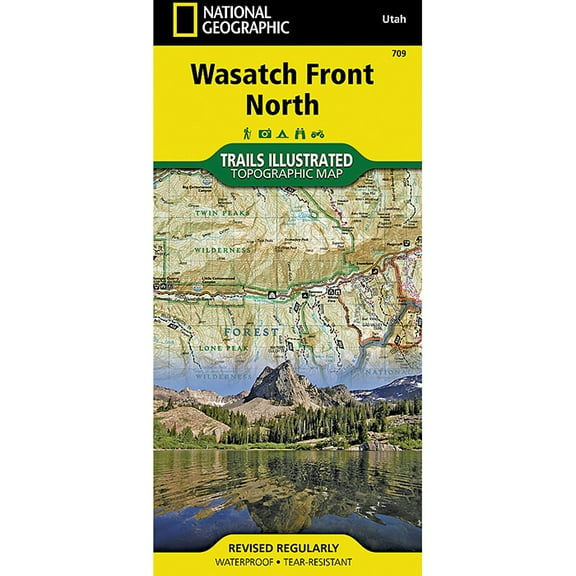 Explore the Wasatch Front North with National Geographic Map #709 - Utah
