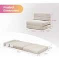GVJMTKP Folding Sofa Mattress Tri Fold Sofa Chair Bed 6.3\u201D