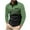 Green, variant on Qingpeng Men's Lapel Button Shirts 2024 Long Sleeve Casual T-Shirts Color Block Slim Fit Shirt with Pocket